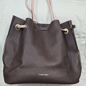 Calvin Klein Dark Brown Tote Bag